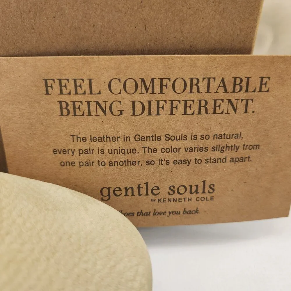 GENTLE SOULS Eugene Lime Leather Travel Ballet Flats. NIB. Size: Various